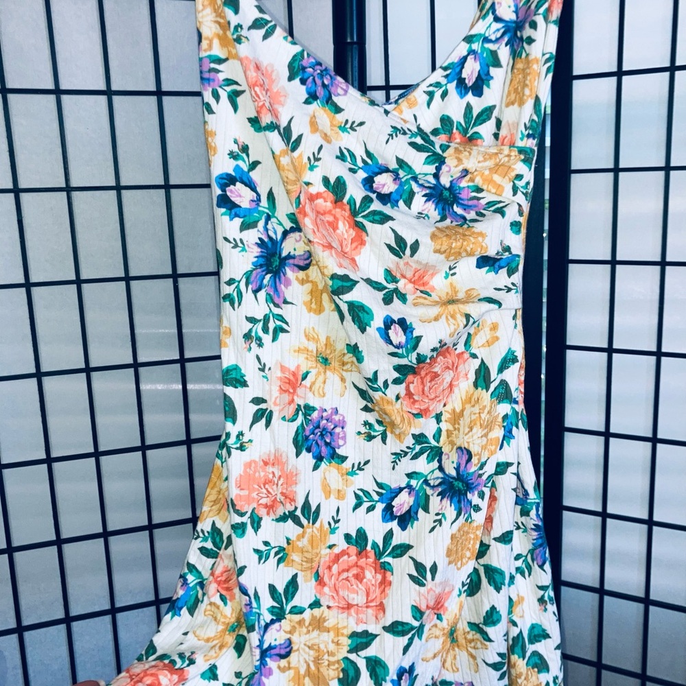 O'Neill Orange Sweetheart Sundress Wedding Guest